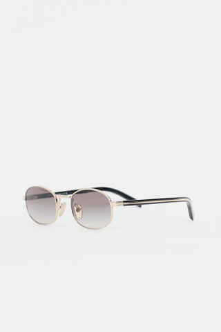 Prada Gold Black SPRB53 Sunglasses