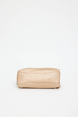 Prada Metallic Nappa Ruffle Bauletto Bag
