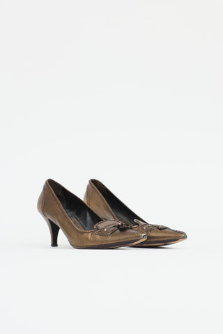 PradaTassel Point Toe Pump
