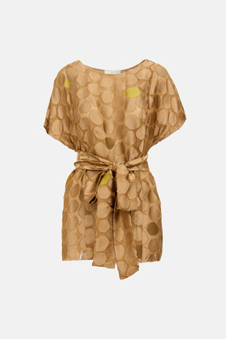 Prada 2009 Circular Belted Top