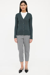 Prada Knit Button Cashmere & Silk Cardigan