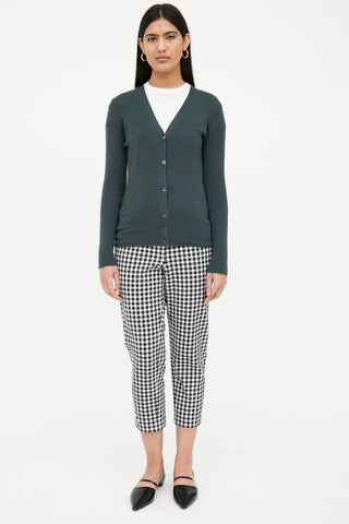 Prada Knit Button Cashmere & Silk Cardigan