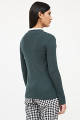Prada Knit Button Cashmere & Silk Cardigan