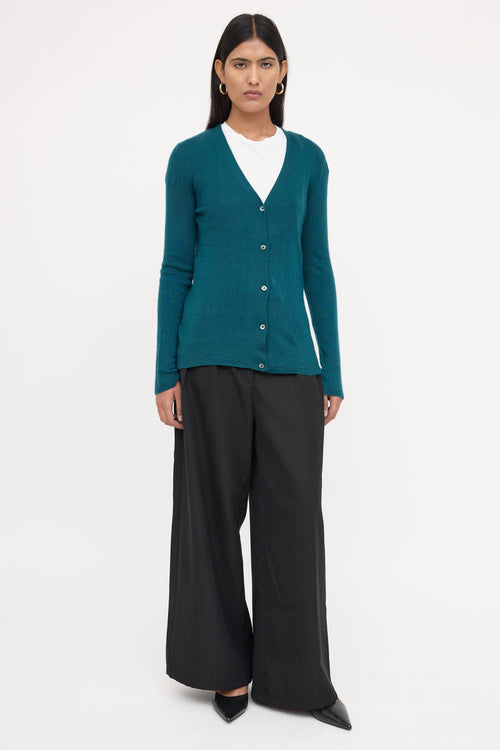 Prada Knit Button Up Cardigan