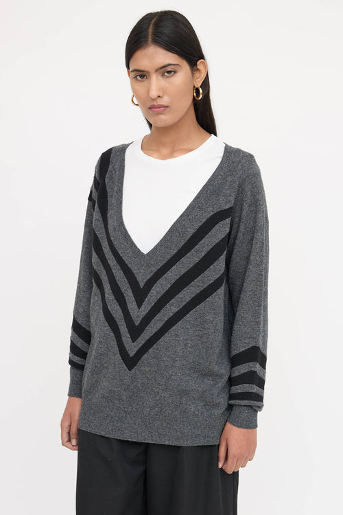 Prada Knit Striped Sweater