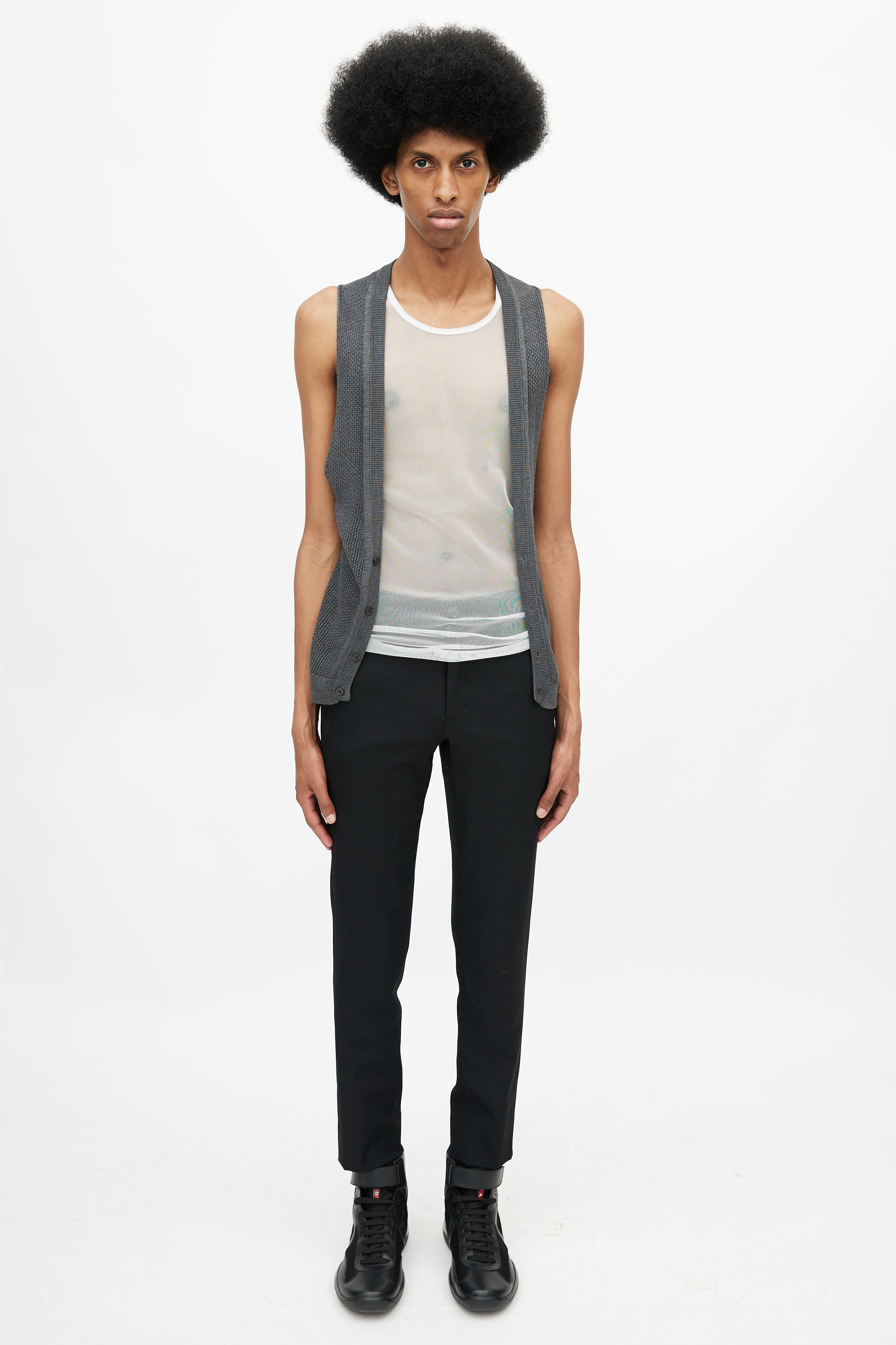 Prada // Grey Knit Vest – VSP Consignment