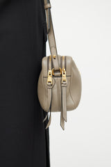 Prada Grey Double Zip Camera Bag