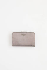 Prada Metallic Compact Wallet