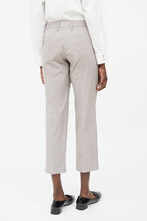 Prada Grey Slim Fit Panel Pant