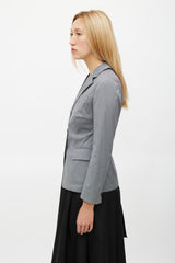 Prada Grey Three Pocket Blazer