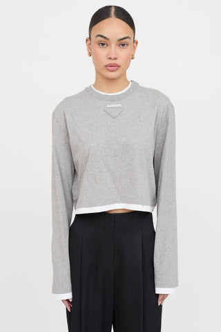 Prada Layered Jersey Top
