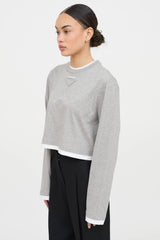 Prada Layered Jersey Top
