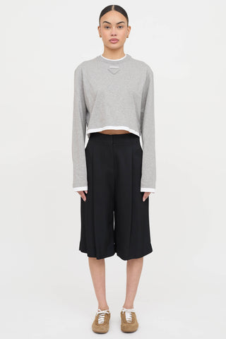 Prada Layered Jersey Top