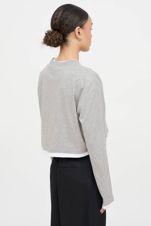 Prada Layered Jersey Top