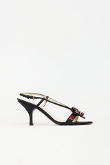 Prada Grosgrain Embellished Sandal