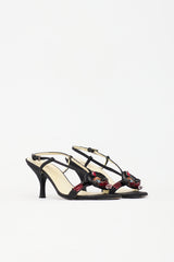 Prada Grosgrain Embellished Sandal