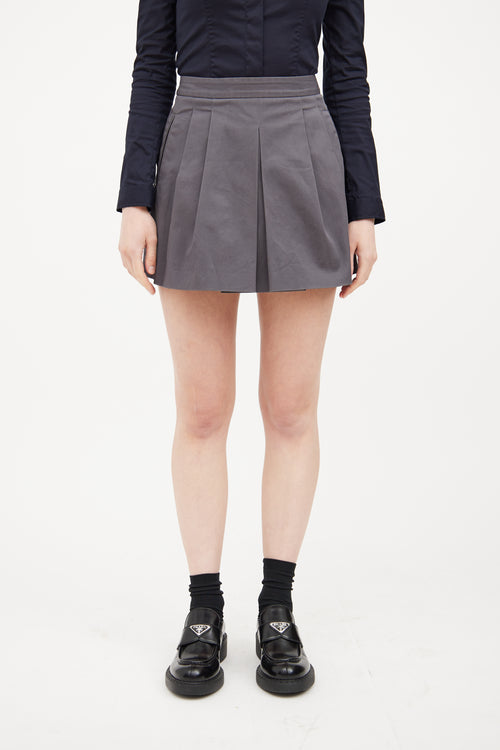 Pleated Mini Skirt
