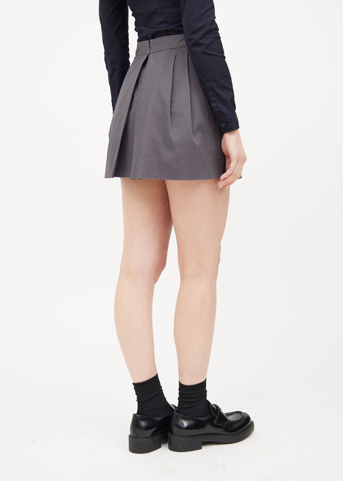 Pleated Mini Skirt