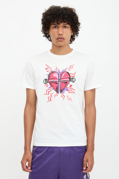 Prada Heart Graphic T-Shirt