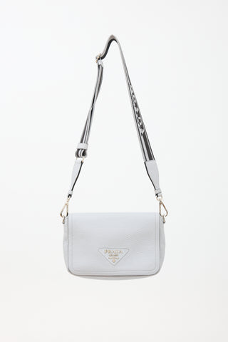 Prada Leather Identity Shoulder Bag