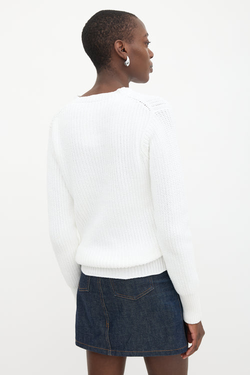 Prada Intarsia Logo Sweater