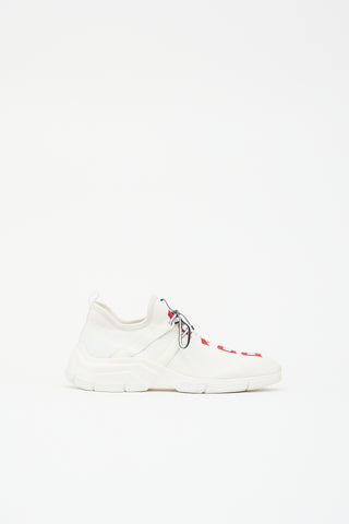 Prada Knit Logo Sock Sneaker