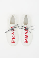 Prada Knit Logo Sock Sneaker