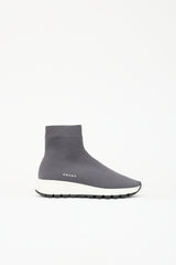 Prada Knit Logo Sock Sneaker