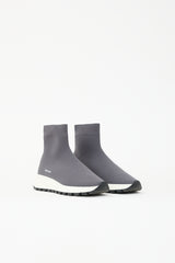 Prada Knit Logo Sock Sneaker