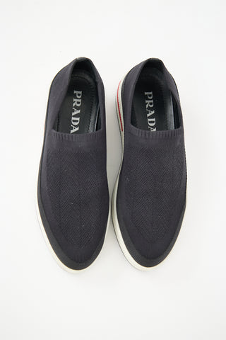 Prada Knit Slip On Sneaker