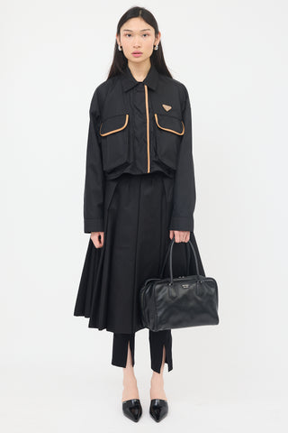 Prada Leather Bauletto Bag
