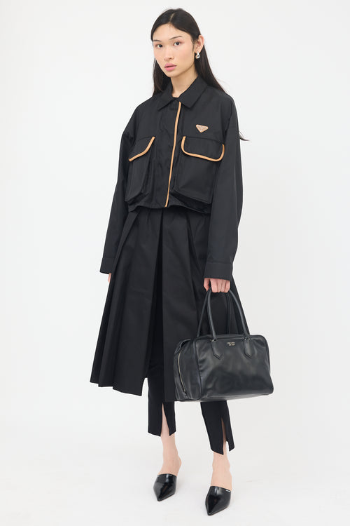 Prada Leather Bauletto Bag