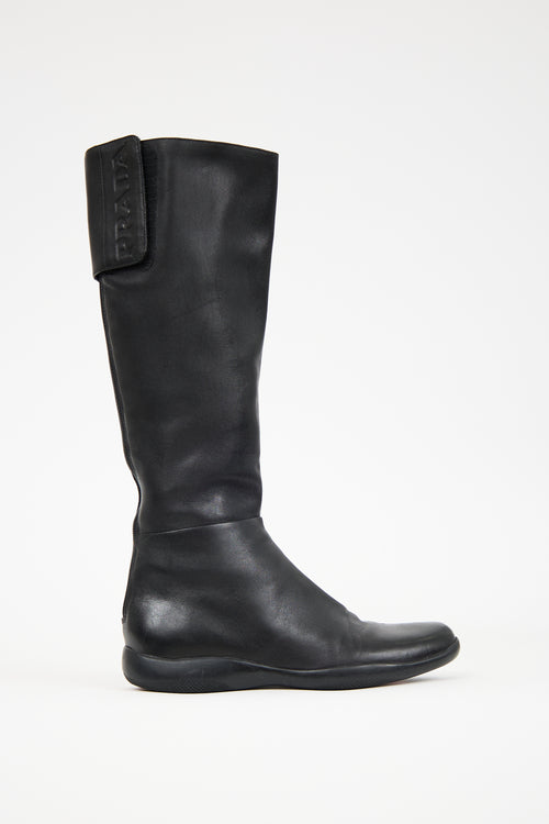 Prada Sport FW 1999 Leather Knee Boot