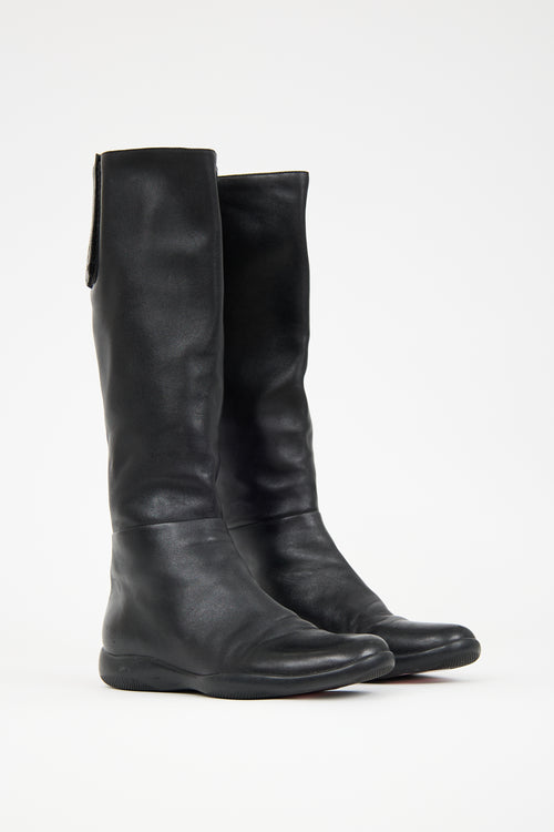 Prada Sport FW 1999 Leather Knee Boot
