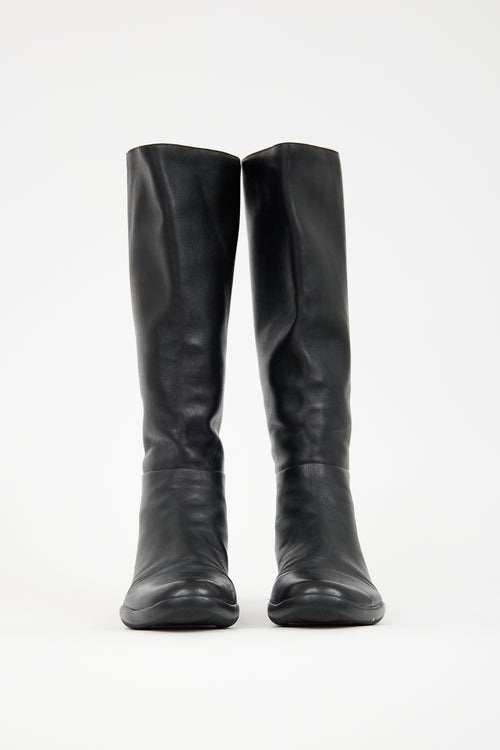Prada Sport FW 1999 Leather Knee Boot