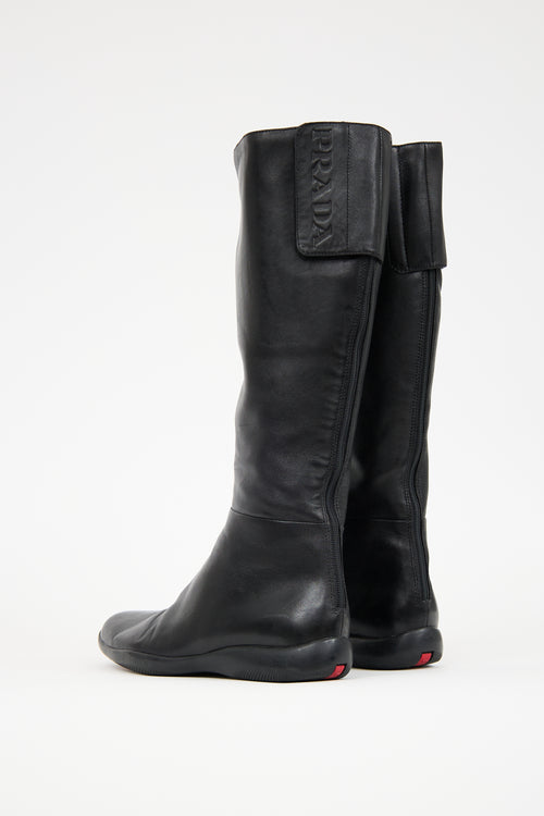 Prada Sport FW 1999 Leather Knee Boot