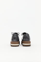 Prada Leather Brogue Platform Oxford
