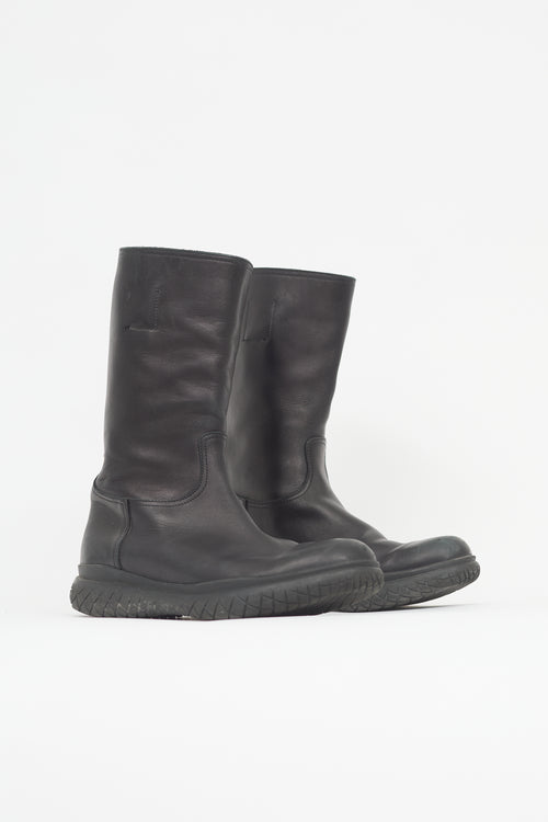 Prada Leather Calf Boot