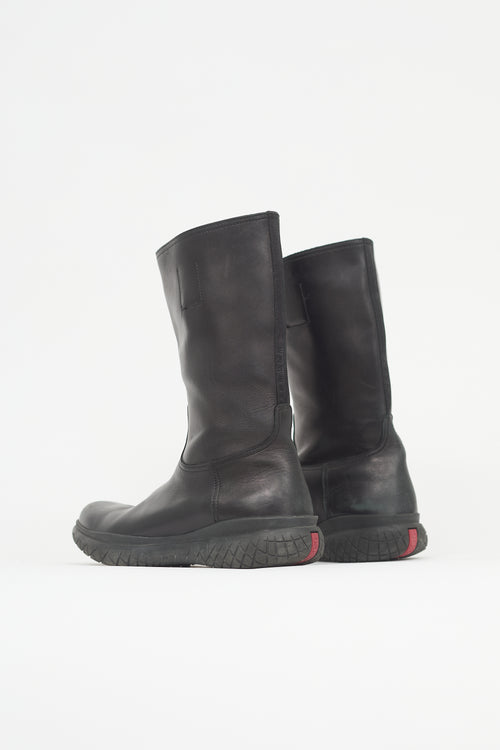 Prada Leather Calf Boot