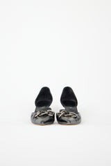 Prada Leather Chain D'Orsay Heel
