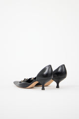 Prada Leather Chain D'Orsay Heel