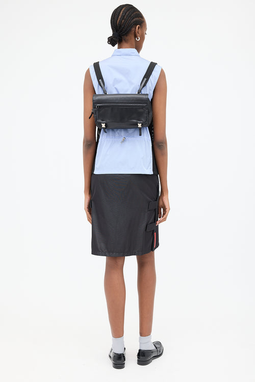 Prada Leather Chest Rig Backpack