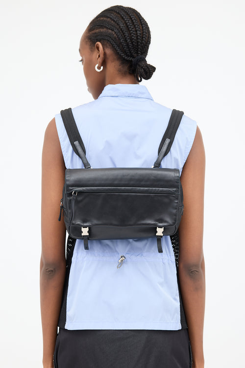 Prada Leather Chest Rig Backpack