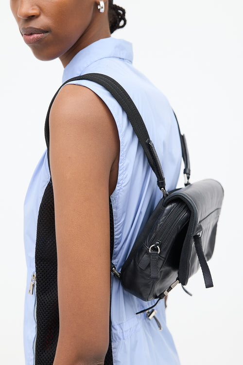 Prada Leather Chest Rig Backpack