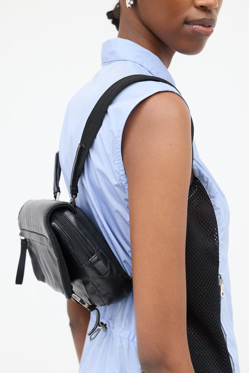 Prada Leather Chest Rig Backpack