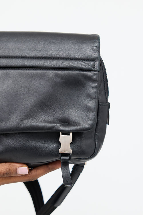 Prada Leather Chest Rig Backpack