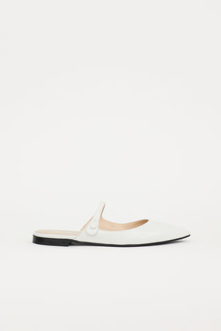 Prada Leather Cutout Mary Jane Mule