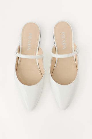 Prada Leather Cutout Mary Jane Mule