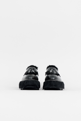 Prada Leather & Hair Platform Loafer