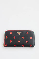 Prada Heart Continental Wallet